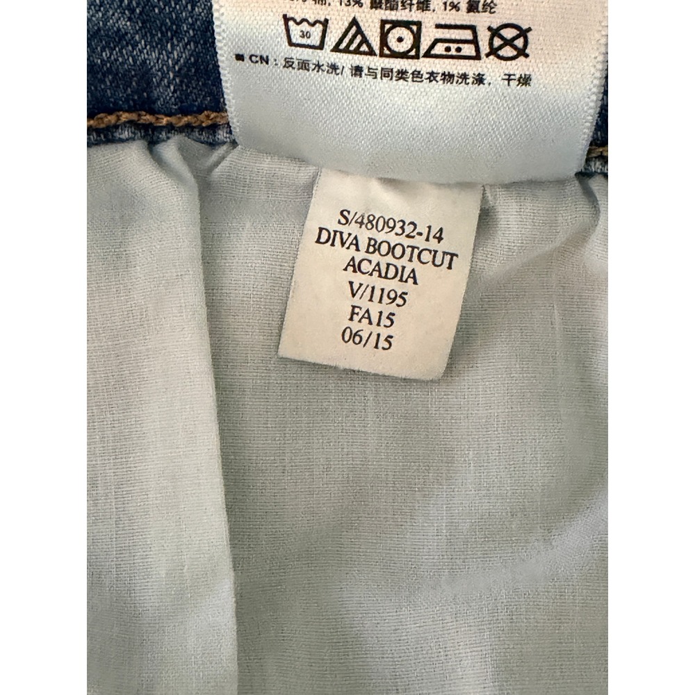 Old Navy Diva Bootcut Jeans 20 Regular Blue Acadia Mid-Rise Stretch Casual - Picture 11 of 14